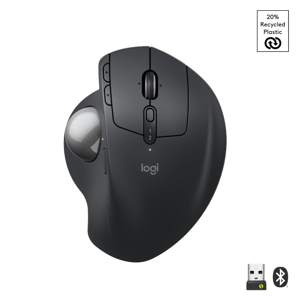 LOGITECH MX ERGO S ADVANCED WIRELESS TRACKBALL เมาส์แทร็กบอลล์ไร้สายขั้นสูง ชาร์จไฟได้