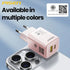 PISEN TP-C52 (PINK) Type C และ USB A Fast Charger GaN30W Fast Charger Dual Ports รับประกัน 1 ปี