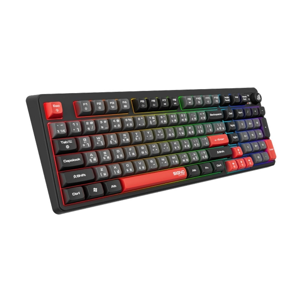 SIGNO KB-726  BLACK / WHITE คีย์บอร์ดไร้สาย