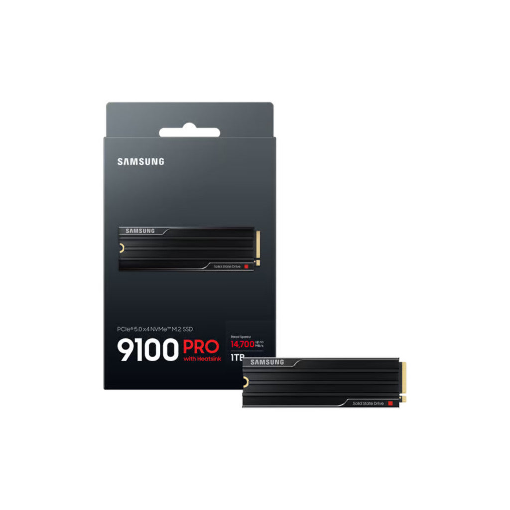 SAMSUNG 9100 PRO Heatsink SSD M.2 ความจุ 1TB 14,800 / 13,400 MB/s (MZ-VAP1T0CW) รับประกัน 5 ปี