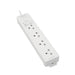 ANITECH H343-WH ปลั๊กไฟมาตรฐาน มอก. 4 ช่อง 1 สวิตช์ สายยาว 3 เมตร