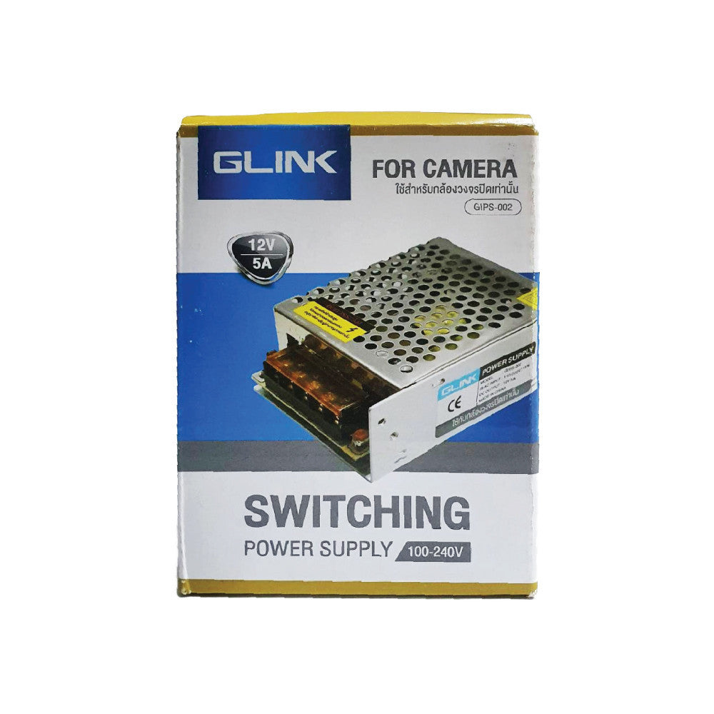 GLINK GIPS-002 12V5A SWITCHING POWER SUPPLY ใช้สำหรับกล้องวงจรปิดเท่านั้น