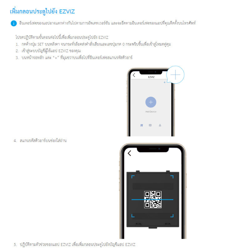 EZVIZ DL03 Smart Rim Lock สมาร์ทล็อค กลอนประตูอัจฉริยะ รับประกัน 1 ปี