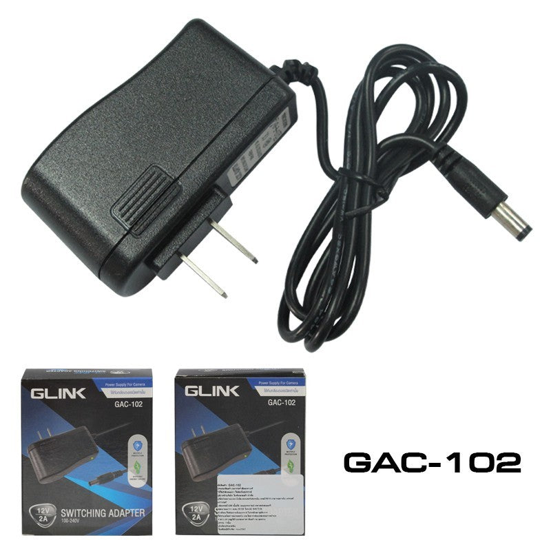 รวมอแดปเตอร์ CCTV GLINK GAC-101-105 ใช้กับกล้องวงจรปิดเท่านั้น รับประกัน 1 ปี