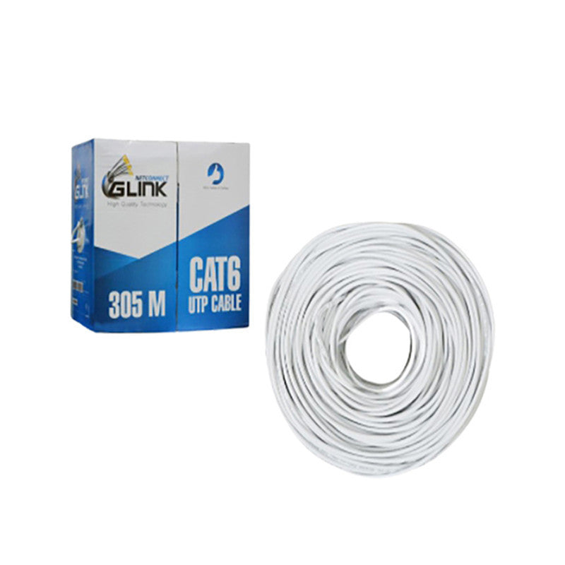 GLINK GL5004 สายแลน CAT5E ภายใน 305 เมตร สีขาว