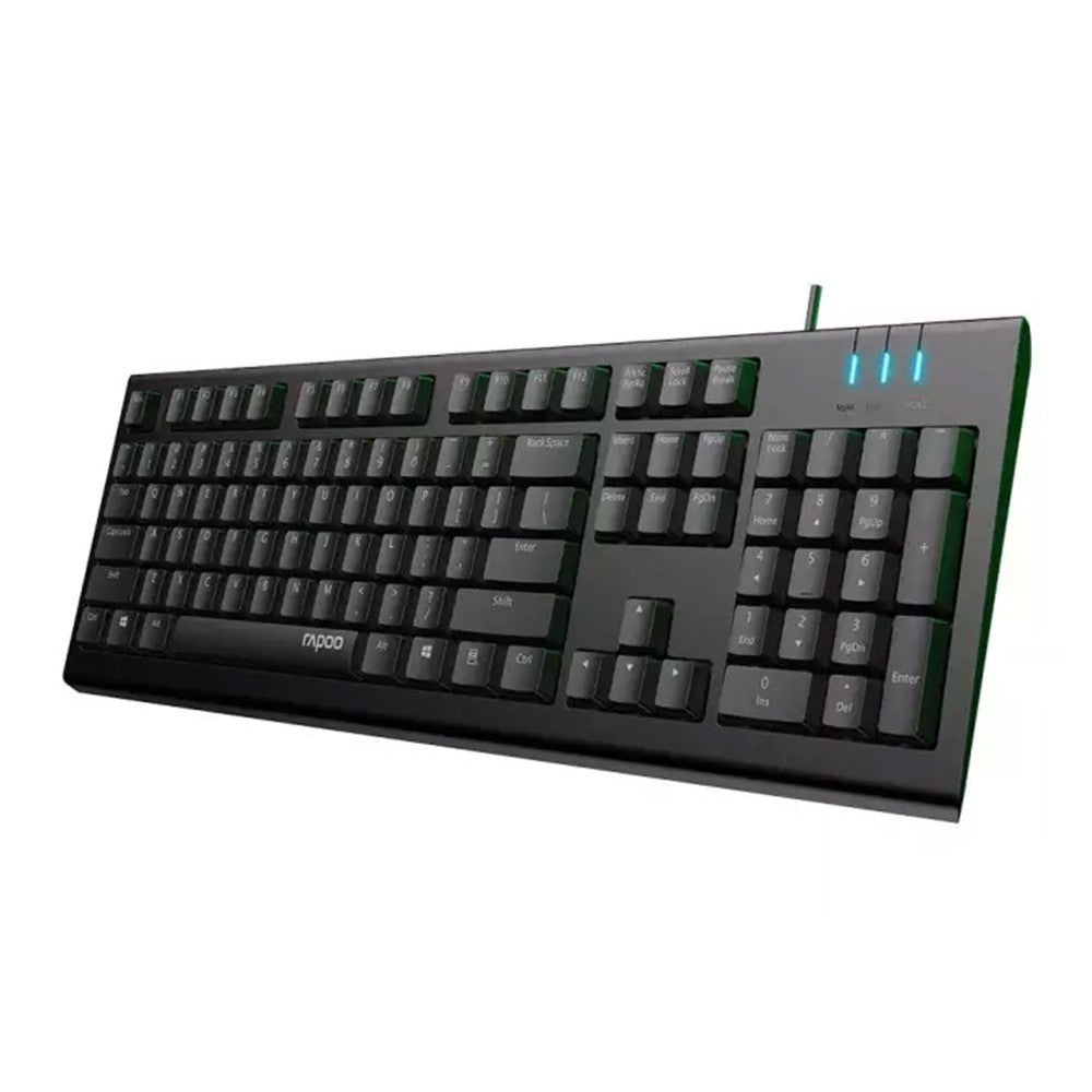 RAPOO NK1900 USB KEYBOARD คีย์บอร์ดทำงาน (KB-NK1900-BK)