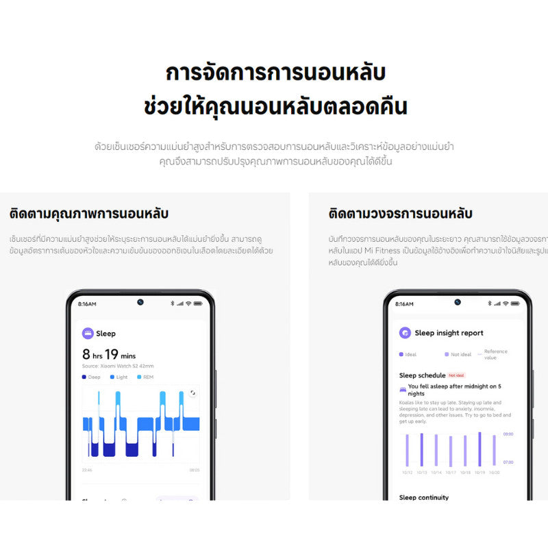 Xiaomi Band 9 สมาทวอช หน้าจอ AMOLED 1.62