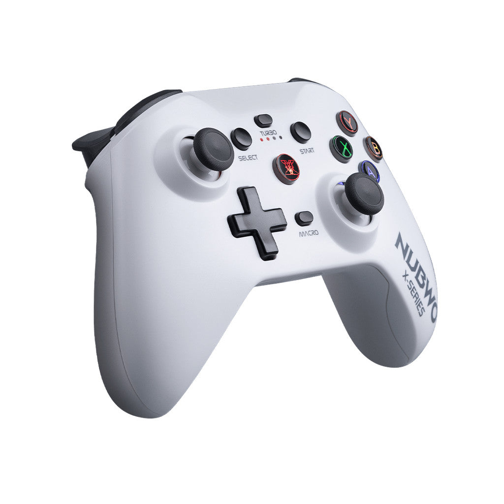 NUBWO NX-J3  WHITE TRI MODE GAMING CONTROLLER จอยเกมมิ่งไร้สาย
