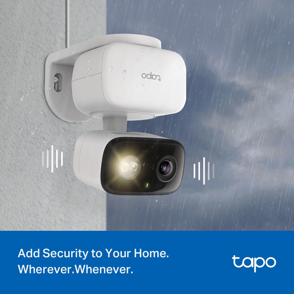 Tapo C206 2MP กล้อง Wi-Fi รักษาความปลอดภัยภายในบ้านในร่ม/กลางแจ้ง ตรวจจับเด็กที่กำลังร้องไห้