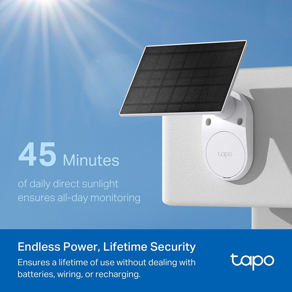 TP-LINK TAPO C410 KIT Solar-Powered Security Camera Kit แผงโซล่าร์เซลล์ คมชัดระดับ 2K