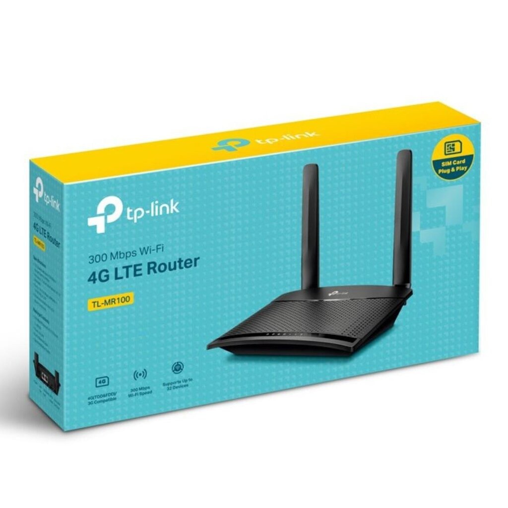 TP-LINK MR100 4G ROUTER WIRELESS N300 เราทเตอร์ใส่ซิม รองรับ 4G เครือข่ายในไทย