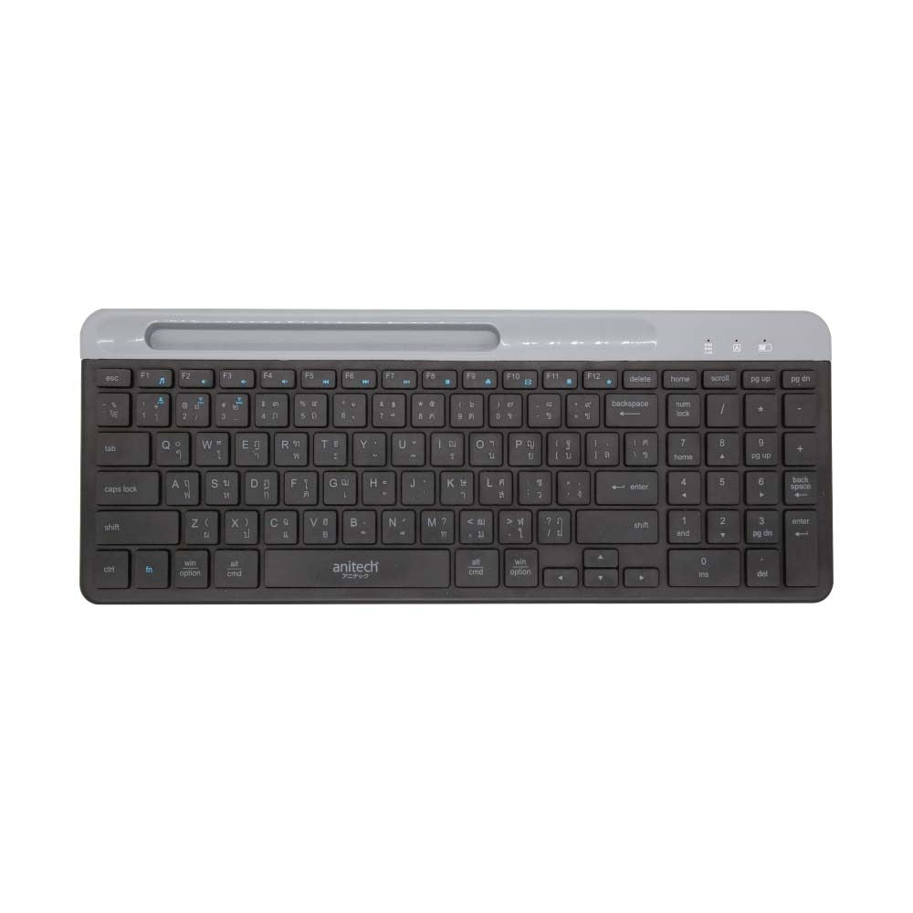 ANITECH P505 WIRELESS KEYBOARD คีย์บอร์ดไร้สาย ดูอัลฟังก์ชั่น ไวเลส 2.4G และบลูทูธ 5.0/3.0