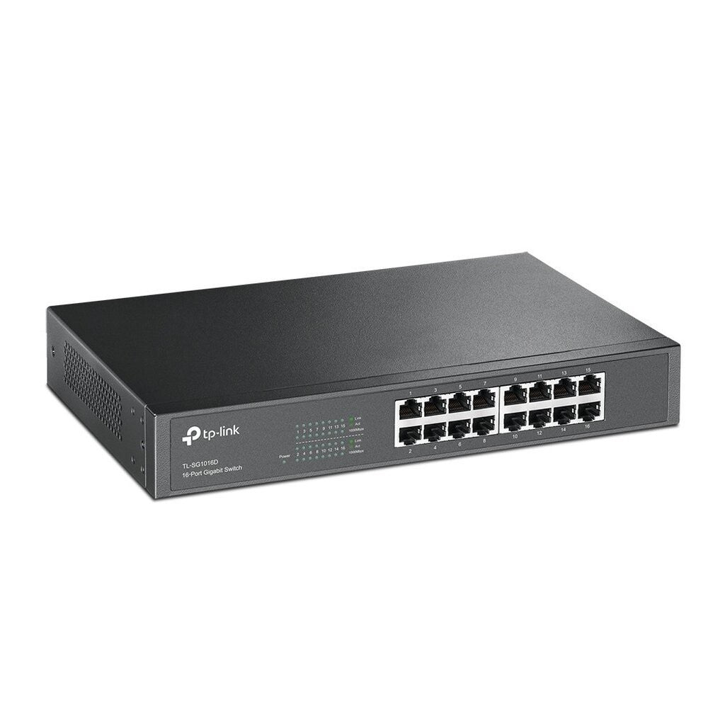 TP-LINK TL-SG1016D SWITCH HUB 16-PORTS 10/100/1000Mbps GIGABIT PORT