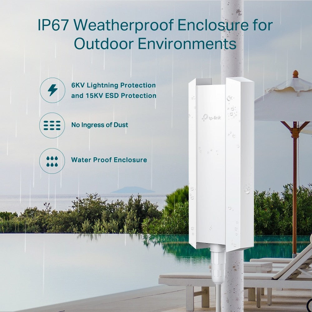 TP-LINK EAP610-OUTDOOR AX1800 INDOOR/OUTDOOR WIFI 6 ACCESS POINT
