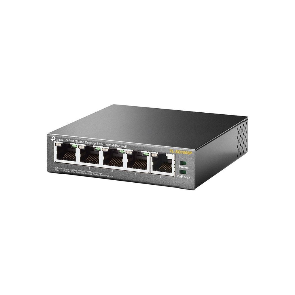 TP-LINK TL-SG1005P SWITCH HUB (สวิตซ์ฮับ) 5 PORT 4-PORT POE