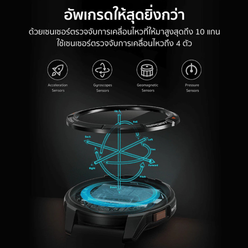 Mibro Watch GS Active สมาร์ทวอทช์ จอ AMOLED 60Hz GPS อัพเกรดระบบตรวจวัดสุขภาพ โหมดกีฬา แบตสูงสุด 20 วัน