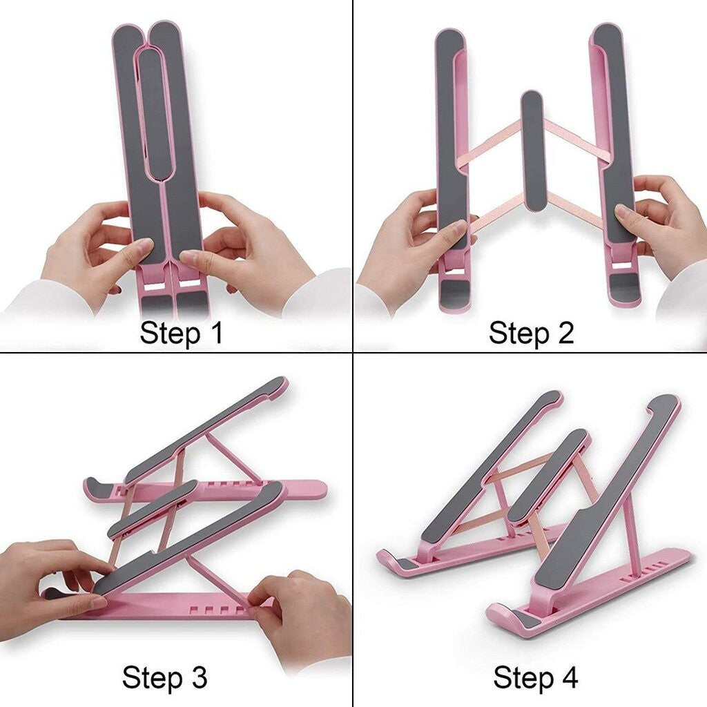 OKER C-12 CREATIVE LAPTOP STAND COOLING PAD ขาตั้งแล็ปท็อปแบบพกพา ปรับระดับได้ 6 ระดับ