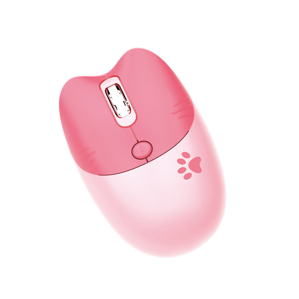 MOFII KITTEN 2.4G WIRELESS MOUS (เม้าส์) - PURPLE- PINK- MILKTEA- BLUE- BROWN