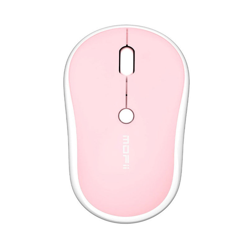 MOFii MOMO 2.4G wireless Mouse (เม้าส์)- WHITE- PINK- MILKTEA