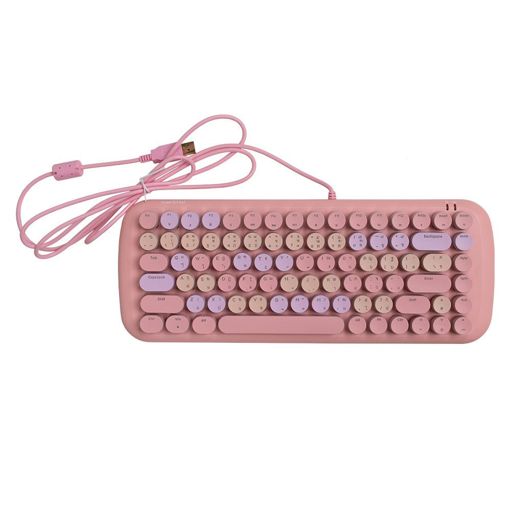 MOFII CANDY M BACKLIT MECHANICAL KEYBOARD - MIXED BROWN/ MIXED PINK