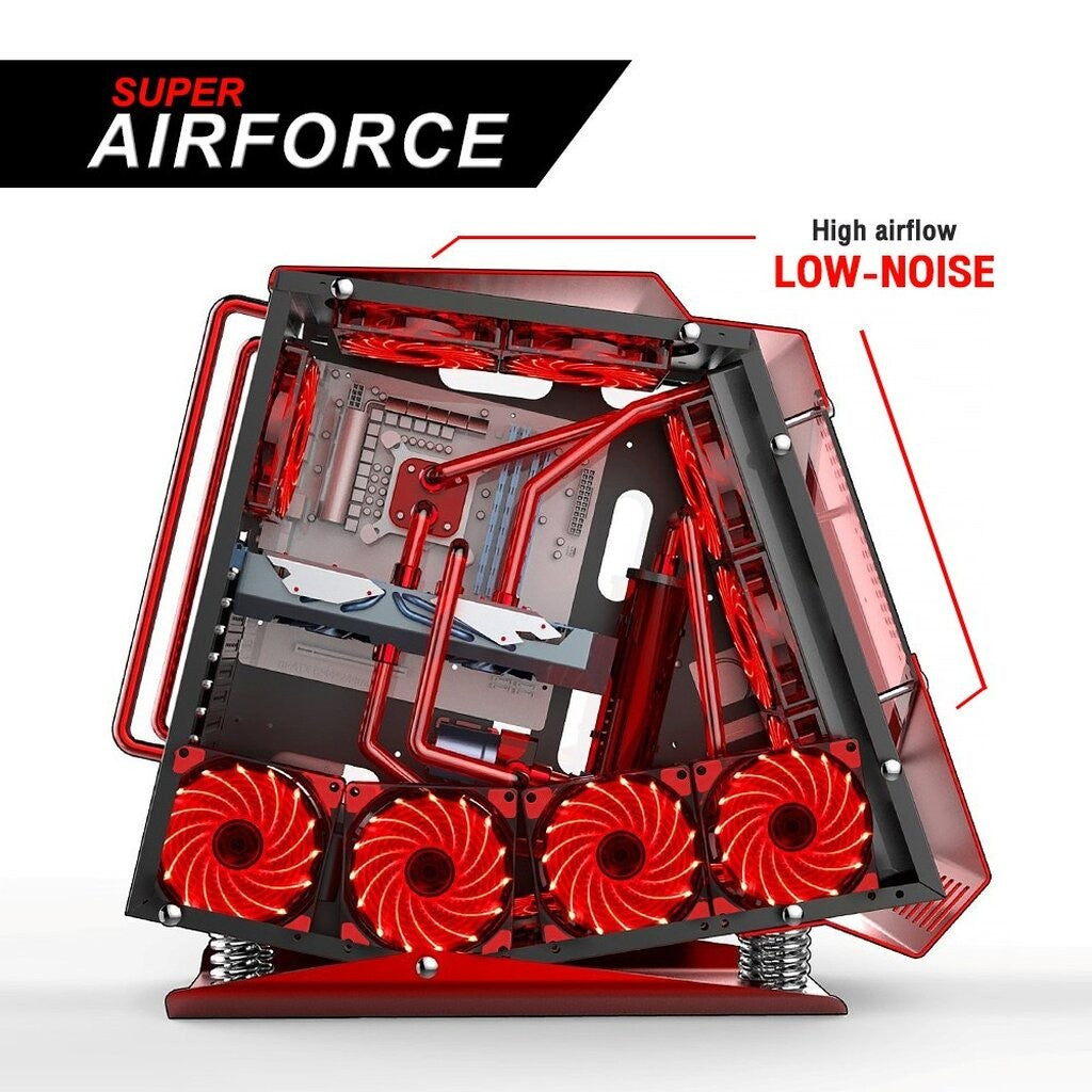 OKER G1228 SUPER AIRFORCE FAN LED พัดลมระบายความร้อน มีไฟ ทำงานเงียบไม่มีเสียงรบกวน