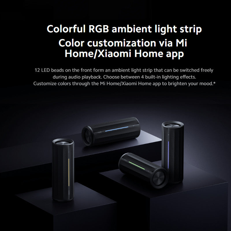 Xiaomi Bluetooth Speaker ลำโพงบลูทูธ 93dB 40W เสียงรอบตัว 360 องศา กันน้ำ ประกันศูนย์ 1 ปี