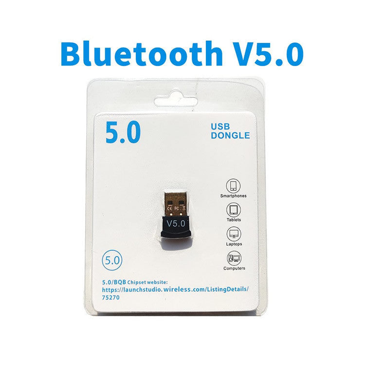USB BLUETOOTH 5.0 อะแดปเตอร์ตัวรับส่งสัญญาณบลูทูธ อะแดปเตอร์ USB ไร้สายสําหรับแล็ปท็อป คอมพิวเตอร์