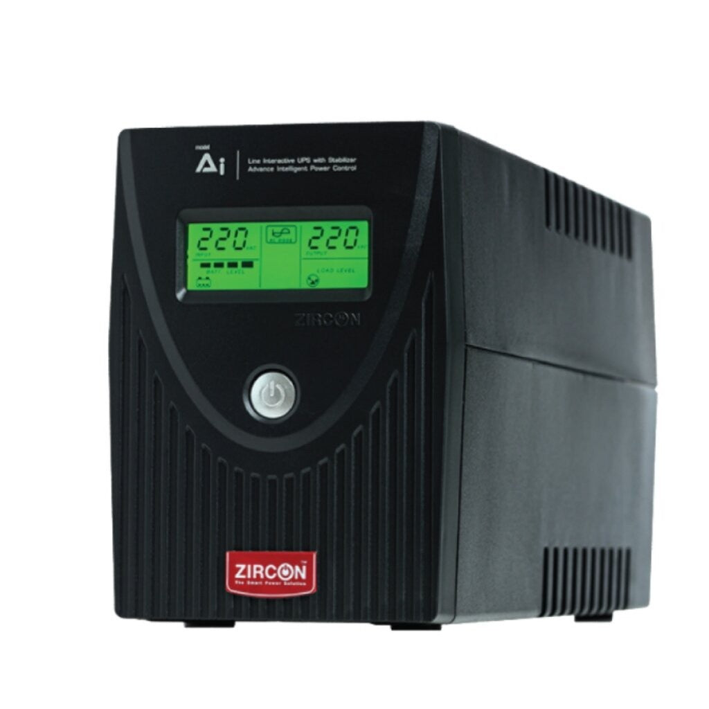 ZIRCON AI PLUS 1000VA/630W UPS เครื่องสำรองไฟ รับประกัน 2 ปี