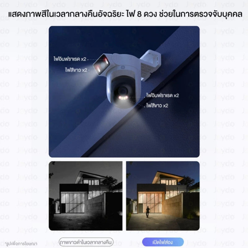 XIAOMI OUTDOOR CAMERA CW500 DUAL กล้องวงจรปิด กล้องสองเลนส์ ความละเอียด 4MP กันน้ำ กันฝุ่น รับประกัน 1 ปี