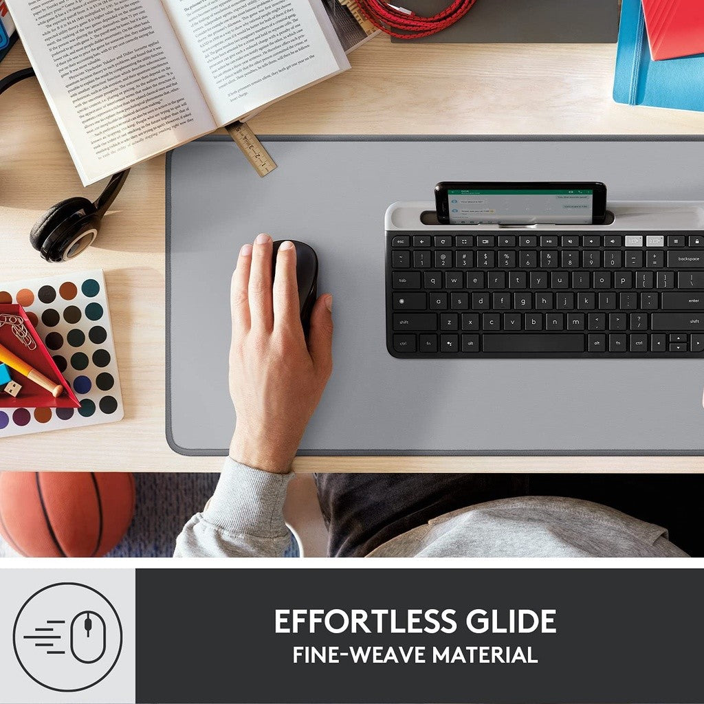 LOGITECH DESK MAT STUDIO SERIES แผ่นรองเมาส์ แผ่นรองเมาส์แบบยาว