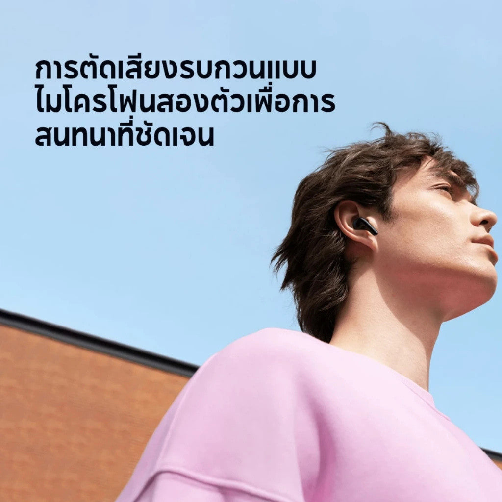 XIAOMI REDMI BUDS 6 LITE WHITE หูฟังบลูทูธไร้สาย ลดเสียงรบกวนด้วย AI ฟังได้นาน ประกันศูนย์ไทย 1 ปี