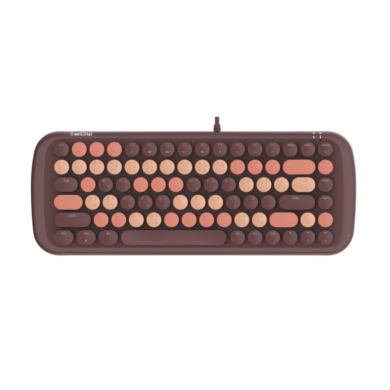 MOFII CANDY M BACKLIT MECHANICAL KEYBOARD - MIXED BROWN/ MIXED PINK