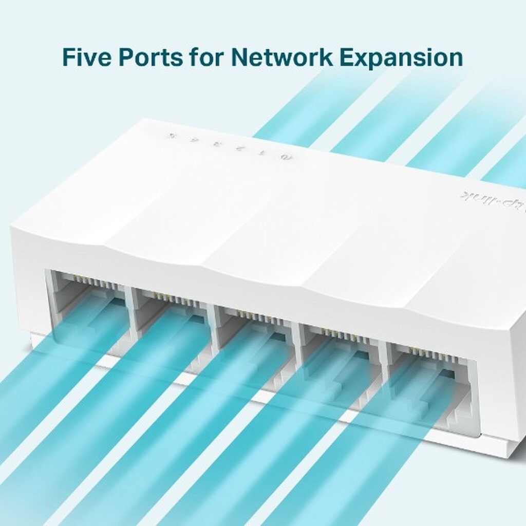 TP-LINK LS1005 5-Port 10/100Mbps Desktop Switch รับประกันศูนย์ไทย