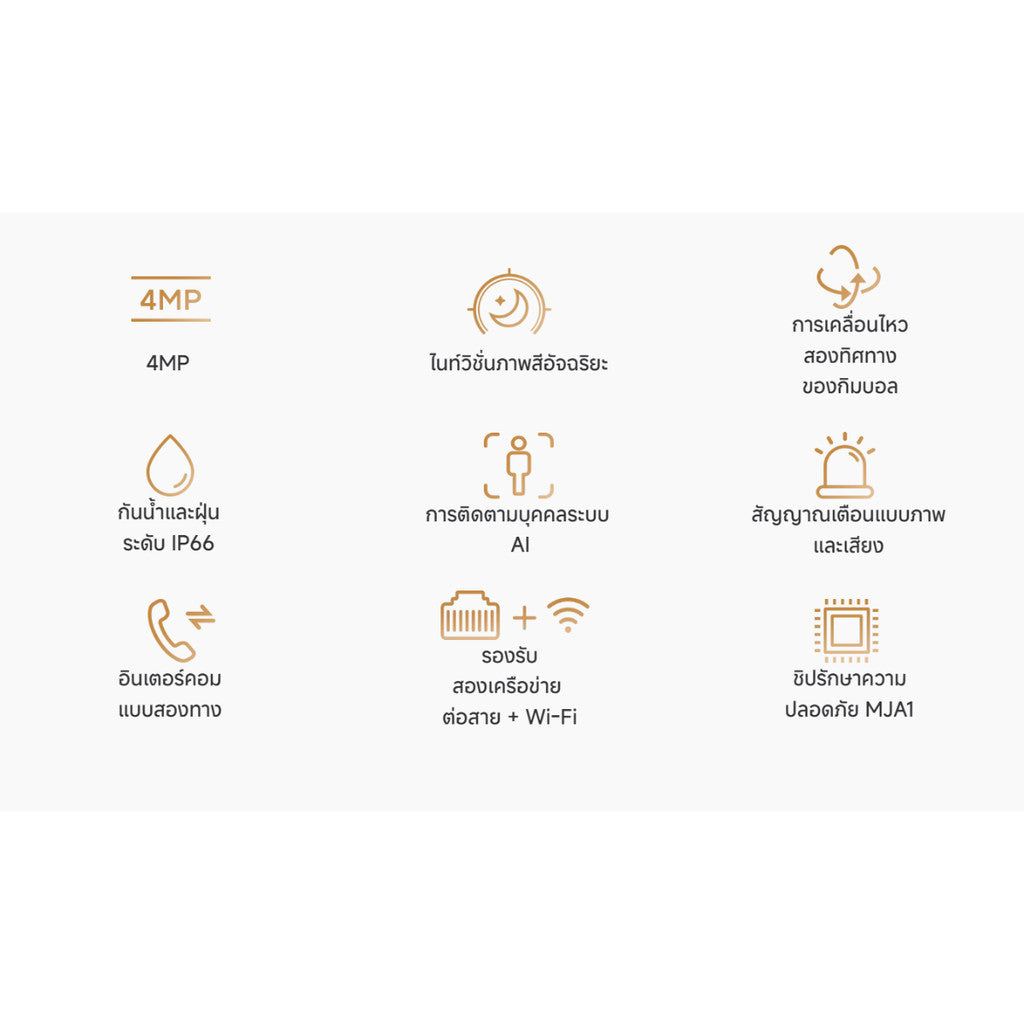 XIAOMI OUTDOOR CAMERA CW300 กล้องวงจรปิดภายนอก กันน้ำ กันฝุ่น รองรับทั้งต่อสาย Wi-Fi ประกัน 1 ปี