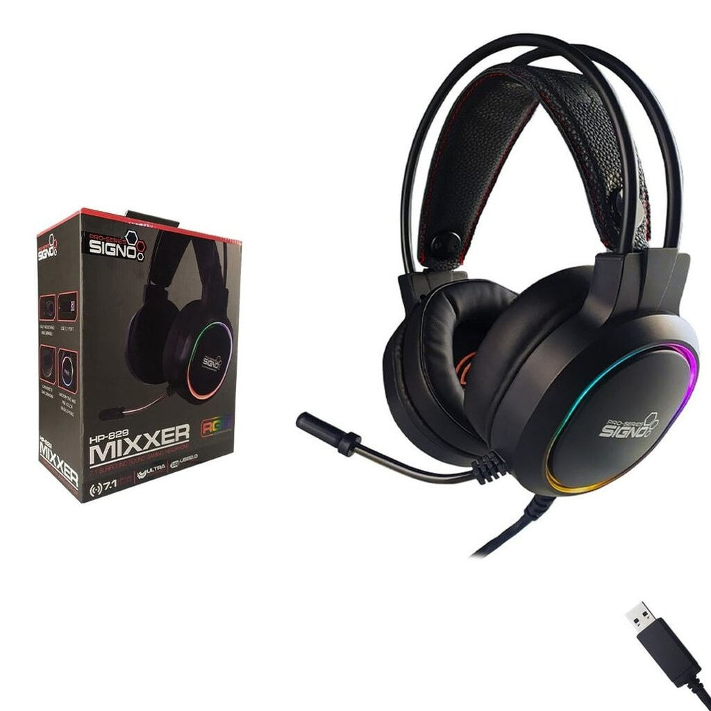 SIGNO HP-829 MIXXER RGB GAMING HEADSET 7.1 หูฟังเกมมิ่ง