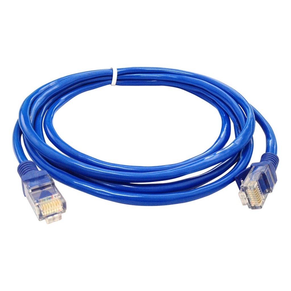 สาย LAN CAT 5E สายแลนเข้าหัวสำเร็จรูป ยาว 40 เมตร สีฟ้า