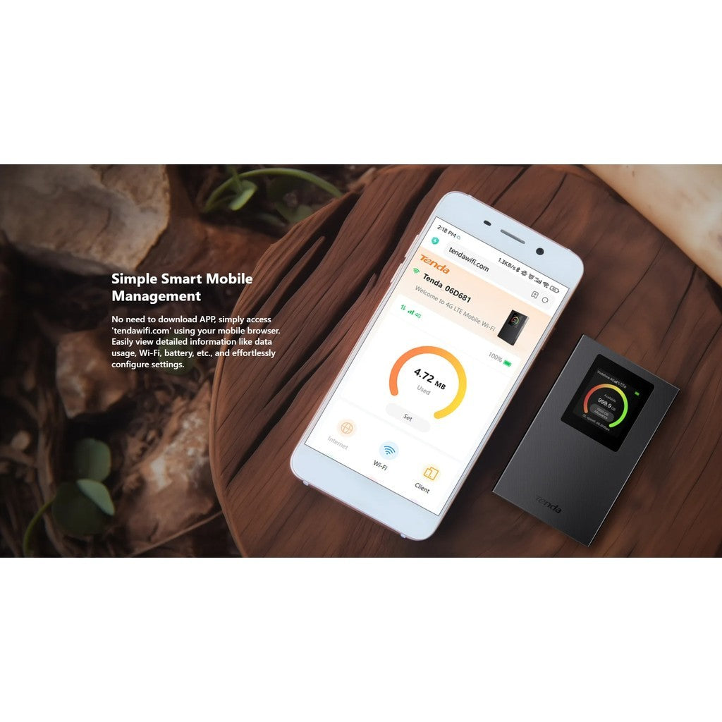 TENDA 4G185 4G LTE  Mobile Wi-Fi Router (4G185) พอกเก็ตไวไฟ รับประกันศูนย์ไทย