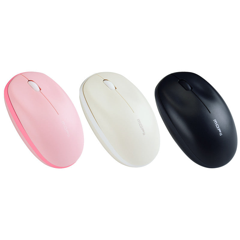 MOFii COCO 2.4G wireless with Silent Mouse(เม้าส์)-OFFWHITE/PINK/GRAPHITE