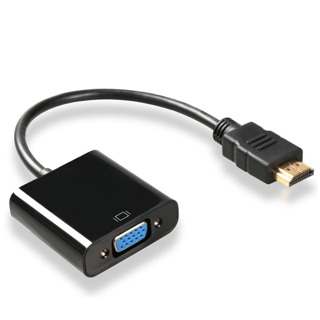 NAVA IT หัวแปลงพอร์ต HDMI TO VGA ADAPTER พกพาง่ายเพียงเสียบเชื่อมต่อก็ใช้งานได้เลย