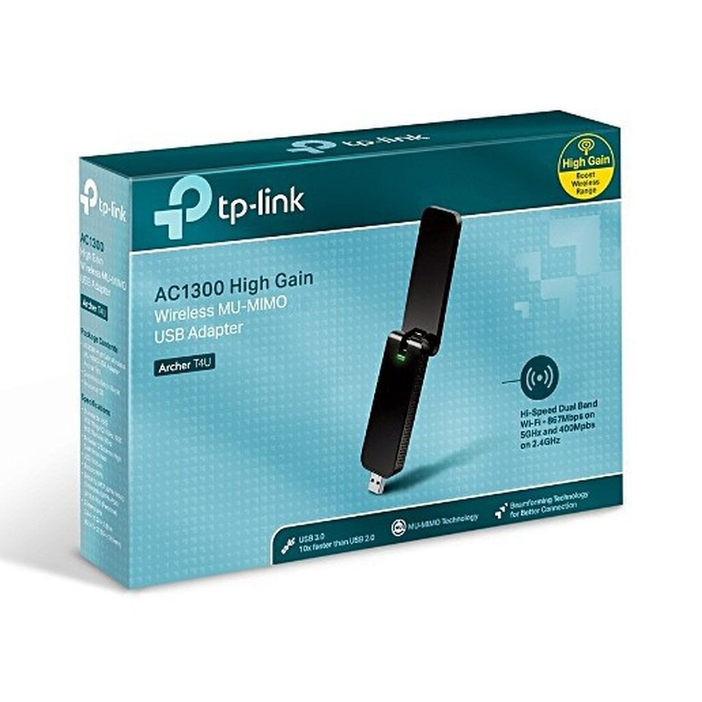 TP-LINK ARCHER T4U ยูเอสบีไวไฟ WIRELESS ADAPTER USB DUAL BAND AC1300