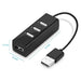 NAVA IT USB HUB 3.0 HIGH SPEED 4 PORT สีดำ 30CM ฮับขยาย USB แล็ปท็อป PC