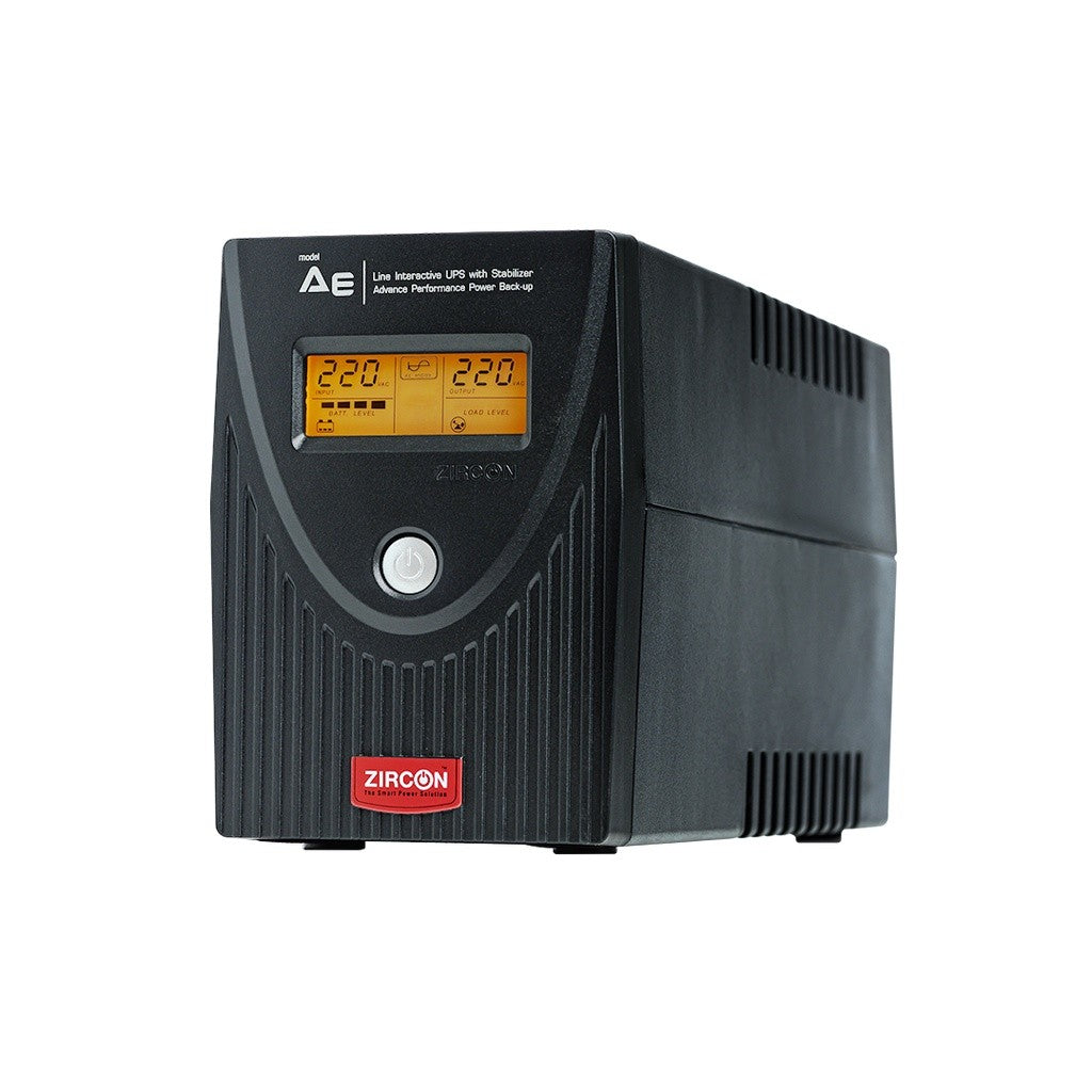 ZIRCON AE 1000VA/550W UPS เครื่องสำรองไฟฟ้า รับประกัน 2 ปี