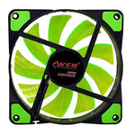 OKER G1228 SUPER AIRFORCE FAN LED พัดลมระบายความร้อน มีไฟ ทำงานเงียบไม่มีเสียงรบกวน