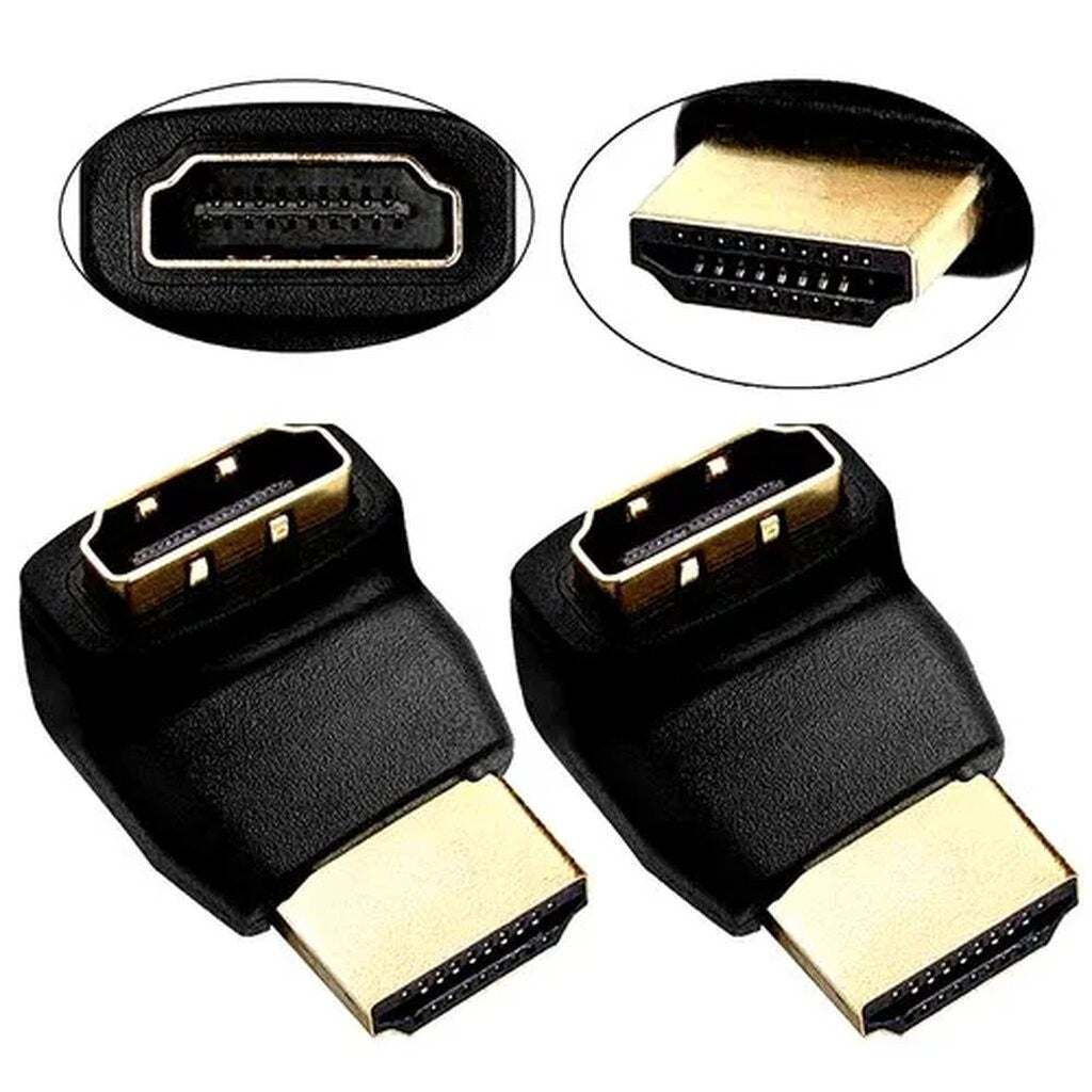 หัวแปลง HDMI รูปตัว L หัวงอ 90° ง่ายต่อการต่อสายในที่แคบ ADAPTER HDMI