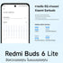 XIAOMI REDMI BUDS 6 LITE WHITE หูฟังบลูทูธไร้สาย ลดเสียงรบกวนด้วย AI ฟังได้นาน ประกันศูนย์ไทย 1 ปี