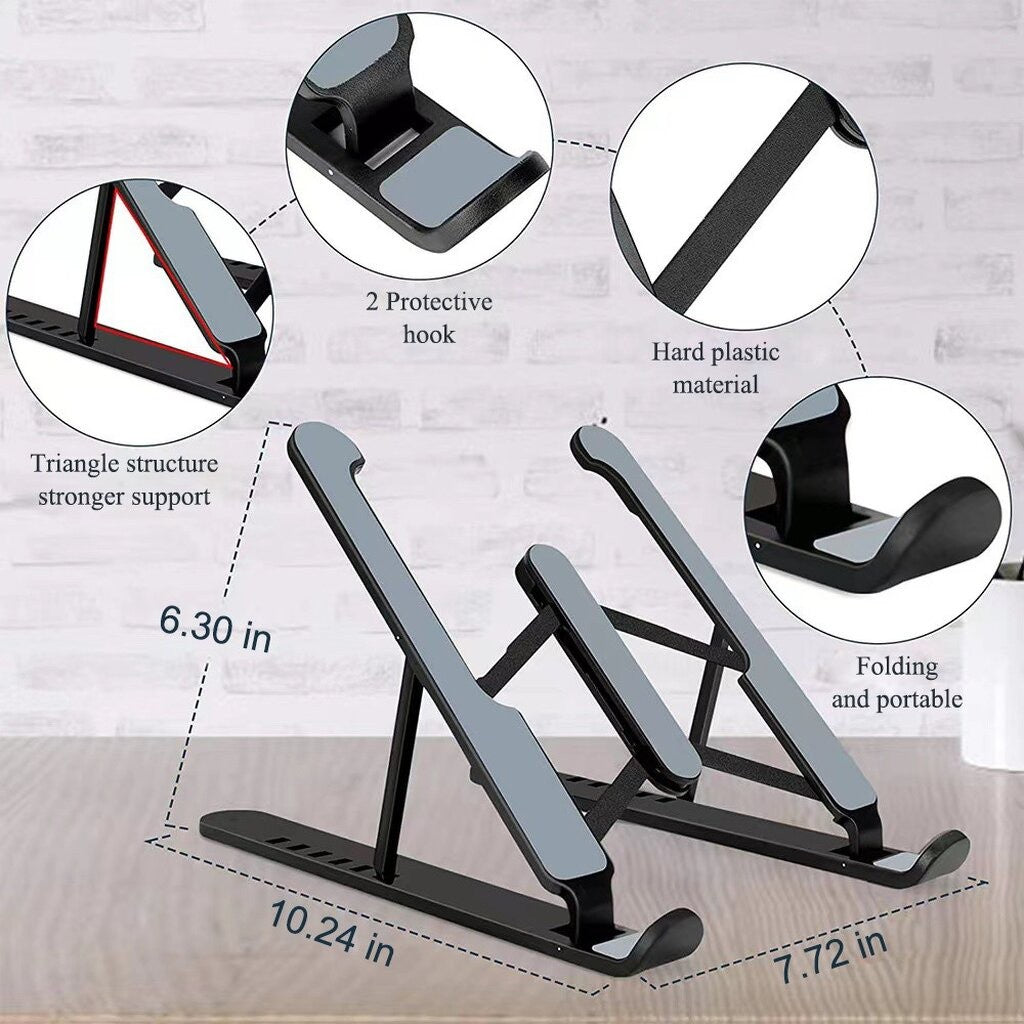 OKER C-12 CREATIVE LAPTOP STAND COOLING PAD ขาตั้งแล็ปท็อปแบบพกพา ปรับระดับได้ 6 ระดับ