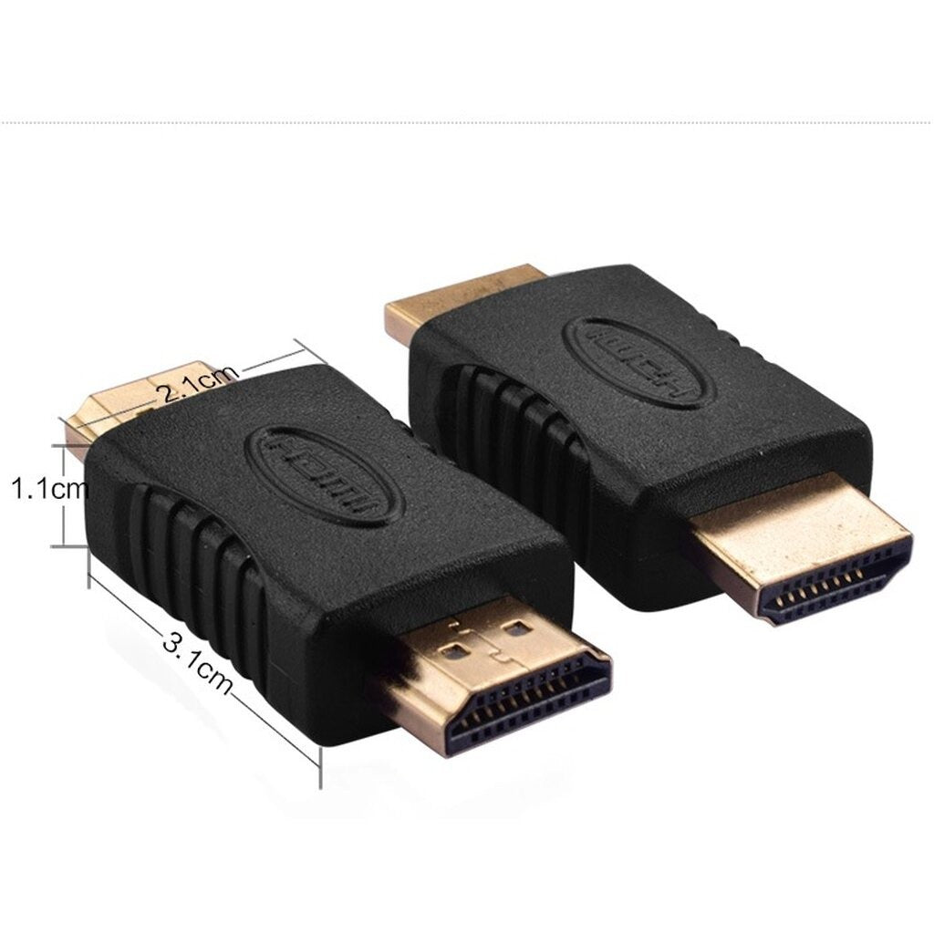 หัวแปลง HDMI to Male HDMI Adapter สำหรับ ทีวี คอมพิวเตอร์ หัวแปลงHD รุ่น1.4