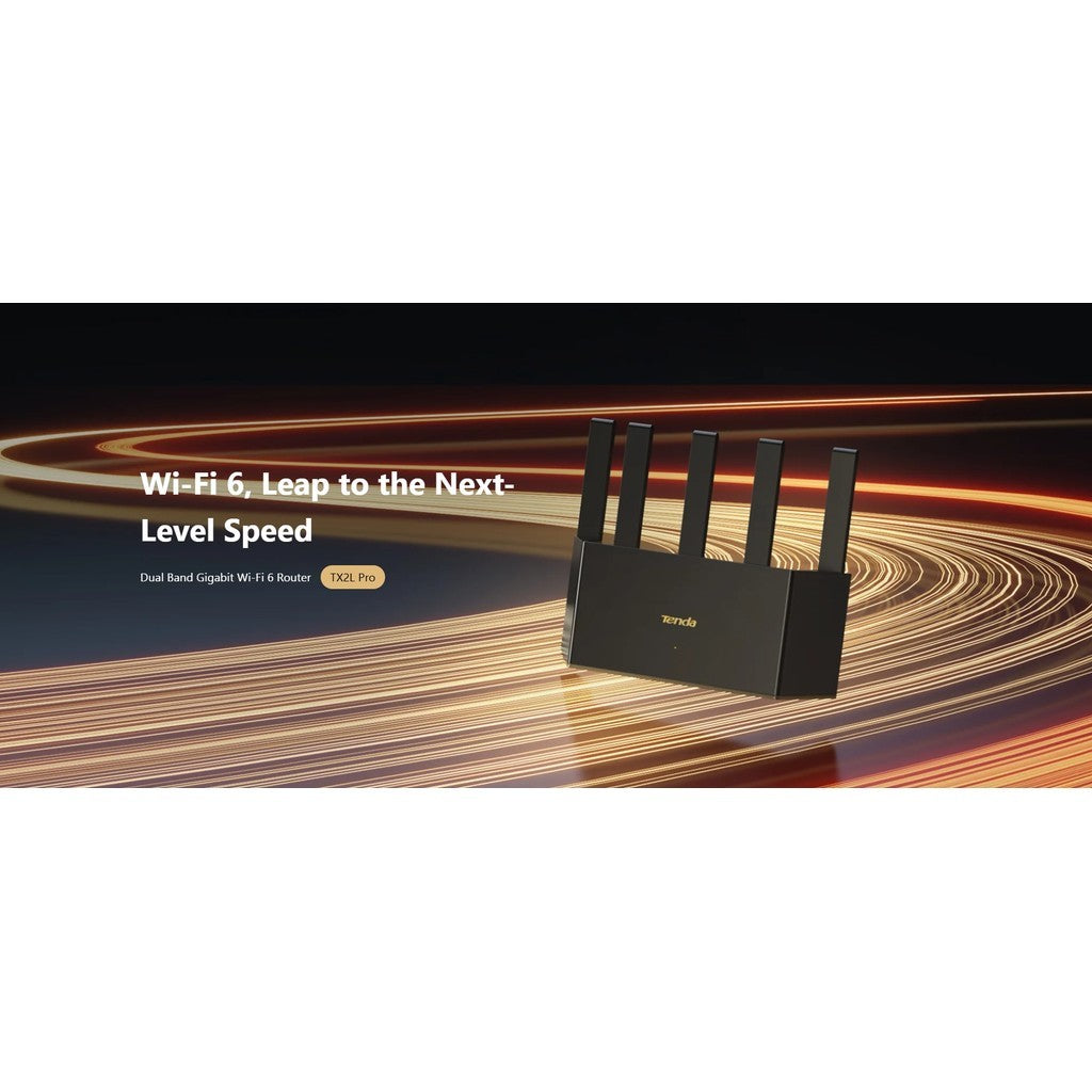 TENDA TX2L Pro Dual Band Gigabit Wi-Fi 6 Router เราเตอร์ Wi-Fi 6 รับประกัน 4 ปี