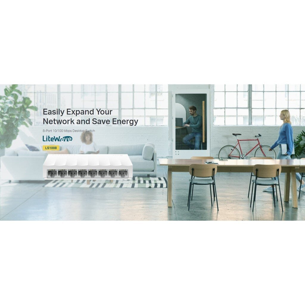 TP-LINK LS1005 5-Port 10/100Mbps Desktop Switch รับประกันศูนย์ไทย