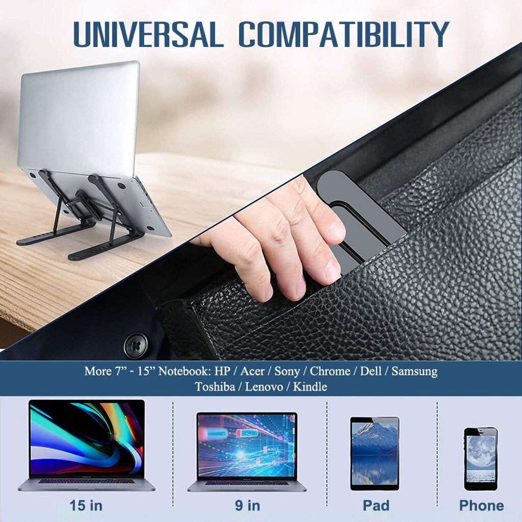 OKER C-12 CREATIVE LAPTOP STAND COOLING PAD ขาตั้งแล็ปท็อปแบบพกพา ปรับระดับได้ 6 ระดับ
